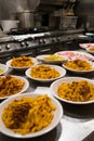 Pasta bowls in a restaurant in Bologna