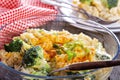 Pasta, broccoli and cheese sauce