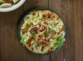 Pasta Campanelle con calamari Royalty Free Stock Photo