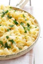 Pasta with cheese and lemon peel