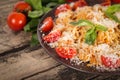 Pasta with chicken Royalty Free Stock Photo