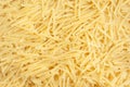 Pasta close-up, top view, nothing superfluous, background