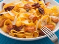 Pasta collection - Fettuccine with dried tomatoes Royalty Free Stock Photo