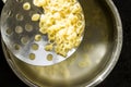 Pasta cooked in a pan Royalty Free Stock Photo