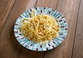 Pasta dish in Italian Royalty Free Stock Photo