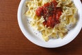 Pasta Dish on wood table