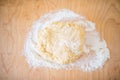 Pasta dough resting on the table Royalty Free Stock Photo