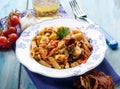 Pasta with fish ragout