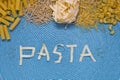 Pasta food lettering