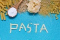 Pasta food lettering