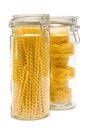 Pasta in glass jar Royalty Free Stock Photo