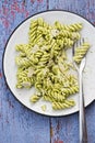 Pasta green pesto