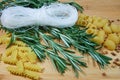 Pasta with herbs 3 Royalty Free Stock Photo