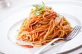 Pasta With Homemade Tomato Sauce Royalty Free Stock Photo