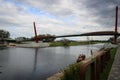 Pasta island promenade in Jelgava city, Latvia