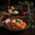 Pasta, Italian Food,Generative AI Illustration
