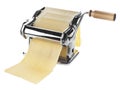 Pasta machine with dough sheet