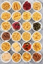 Pasta on Marble Royalty Free Stock Photo