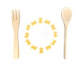 Pasta meal fun conceptual image Royalty Free Stock Photo