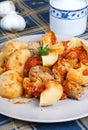 Pasta with meatballs Royalty Free Stock Photo