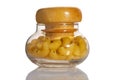 Pasta in mini glass bottle Royalty Free Stock Photo