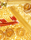 Pasta mix Royalty Free Stock Photo