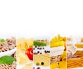 Pasta Mix Stripes Royalty Free Stock Photo