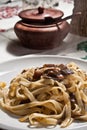 Pasta with mushroom Royalty Free Stock Photo