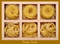 Pasta nests Royalty Free Stock Photo