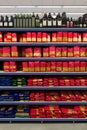 Pasta Packaging in a supermarket on a shelf Royalty Free Stock Photo