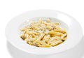 Pasta Pene with Mushrooms Royalty Free Stock Photo