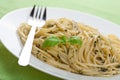 Pasta pesto Royalty Free Stock Photo