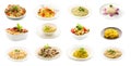 Pasta and Rice dishes - Collage Royalty Free Stock Photo