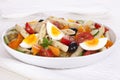 Pasta Salad with Egg Royalty Free Stock Photo