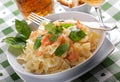 Pasta with salmon