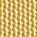 Pasta seamless pattern. Background with vermicelli pattern design.