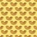Pasta seamless pattern. Vermicelli background design.