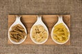 Pasta Selection Royalty Free Stock Photo