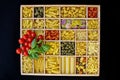 Pasta selections Royalty Free Stock Photo