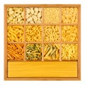 Pasta shadowbox Royalty Free Stock Photo