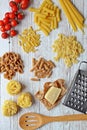 Pasta shapes