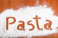 Pasta sign, Flour Artwor