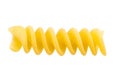 Pasta, spaghetti, shells, rings, bows on a black or white background top view