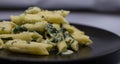 Pasta with spinach