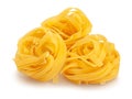 pasta tagliatelle path isolated Royalty Free Stock Photo