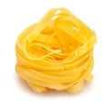 pasta tagliatelle path isolated Royalty Free Stock Photo