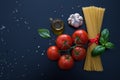 Pasta time ingredient for italian food Royalty Free Stock Photo