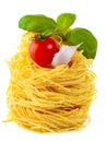 Pasta, tomato, basil, garlic - italian cooking