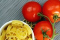 Pasta and Tomatoes Royalty Free Stock Photo