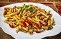 Pasta with tuna dish Royalty Free Stock Photo